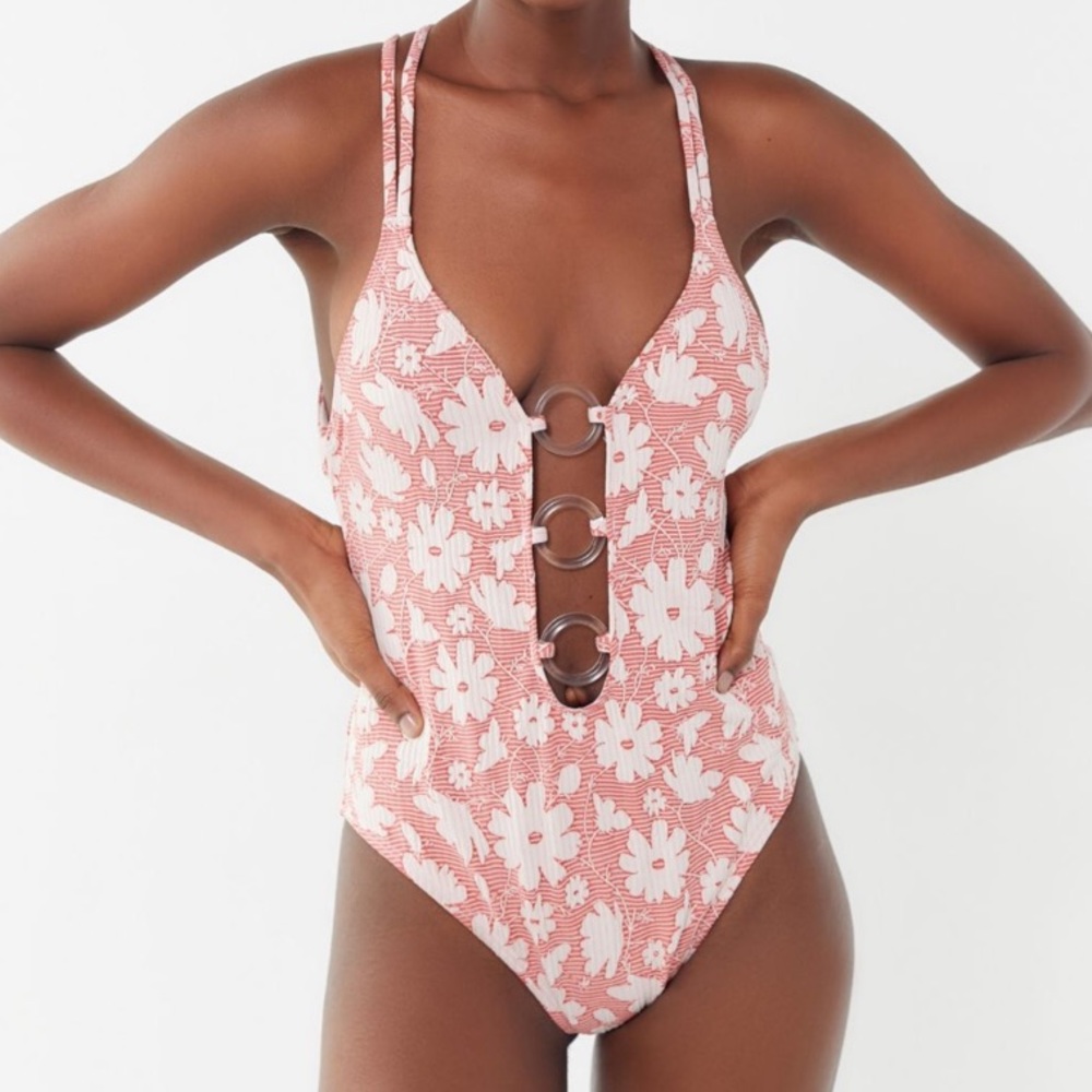 Urban outfitters one piece ring bathing suit